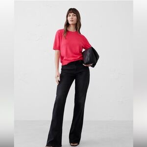 🌞 Banana Republic Forever sweater S (oversized) Short sleeves round neck orange